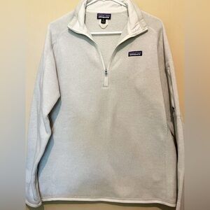 Patagonia Off-White Zip-Up Sweater